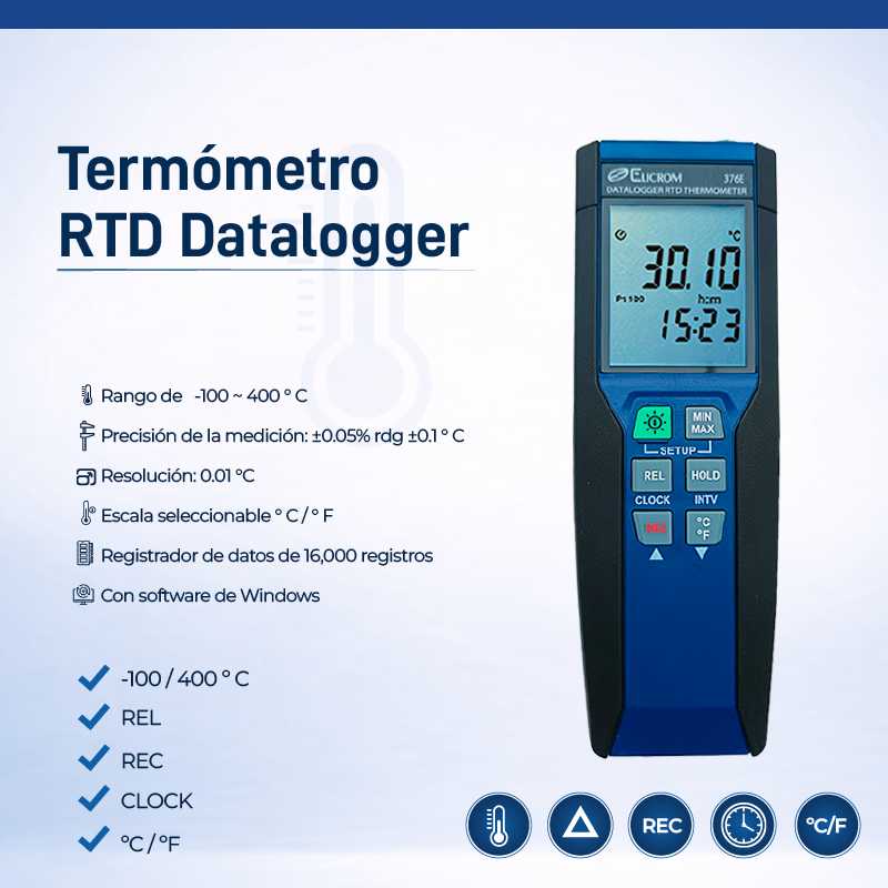 Termómetro patrón 0.01 °C con RTD - Image 2